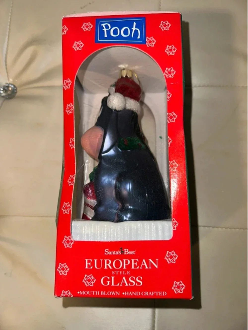 Vintage Santa’s Best Eeyore Christmas Ornament NWT